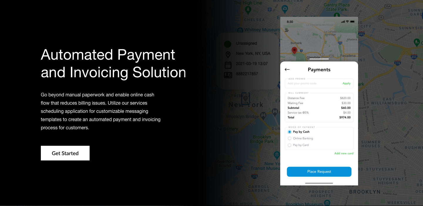 Maintenance Service Scheduling Software - Utilize our services scheduling application for customizable messaging templates to create an automated payment and invoicing process for customers.