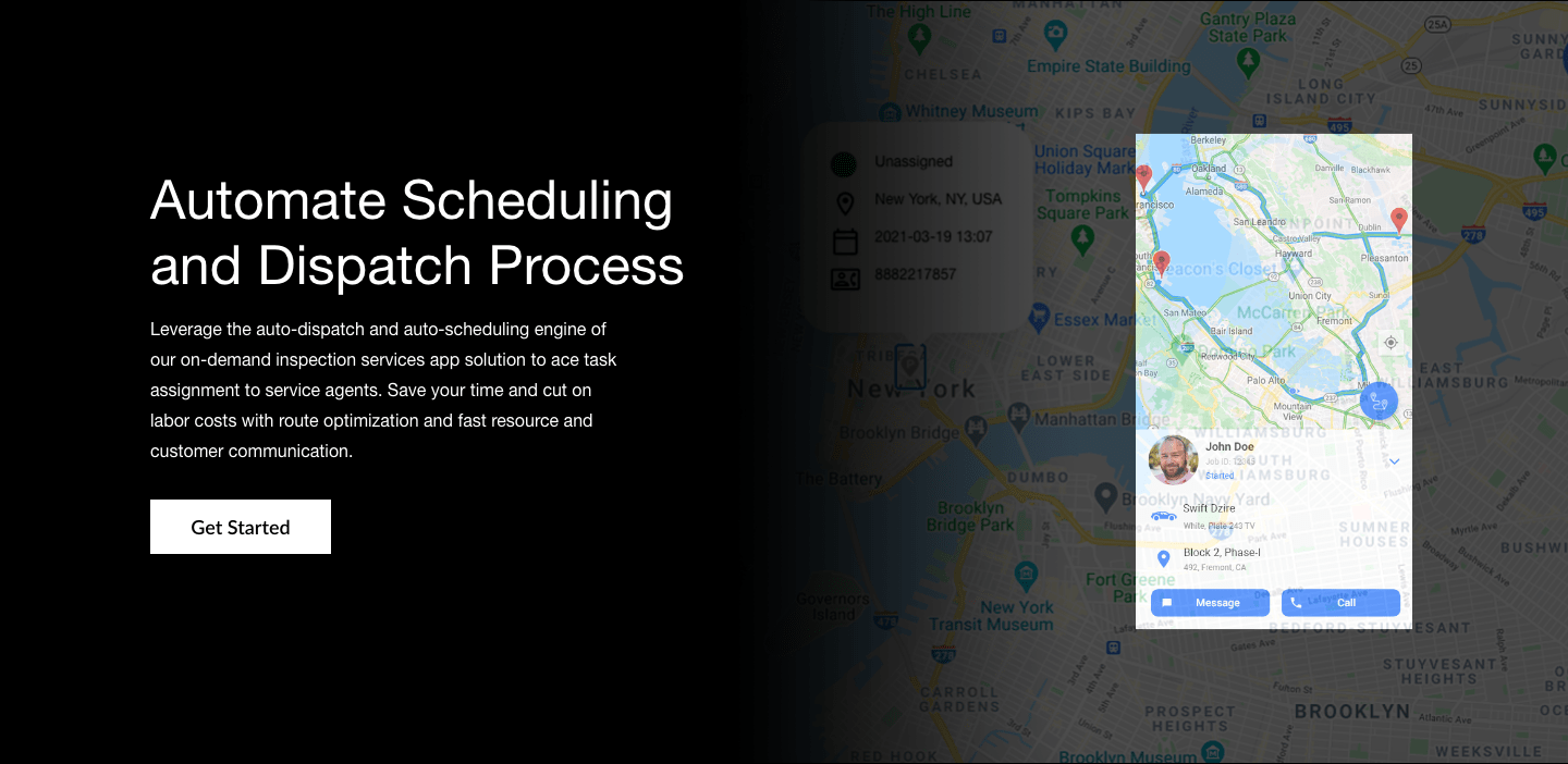Inspection service scheduling software - Auto-assign the inspection service requests to the best suitable field inspectors to reduce service turnaround time.