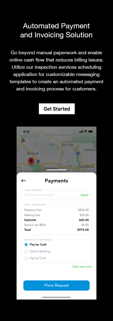 Field Service and Inspection Management Software - Provide a wide-range of payment options for customers.