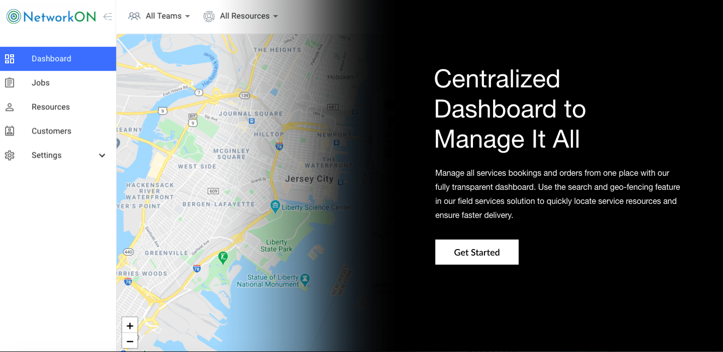 Pest Control Software - Centralized Dashboard to manage service requests and technicians in real-time.