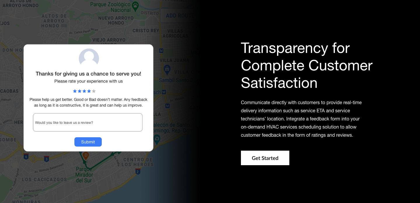 On-Demand HVAC Services Solutions - Communicate with service technicians, customers and your team in real-time. Notify customers using push notifications.
