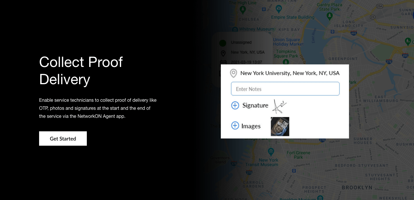 Service Scheduling Software for HVAC Businesses- Collect proof of delivery at the time of completion of service