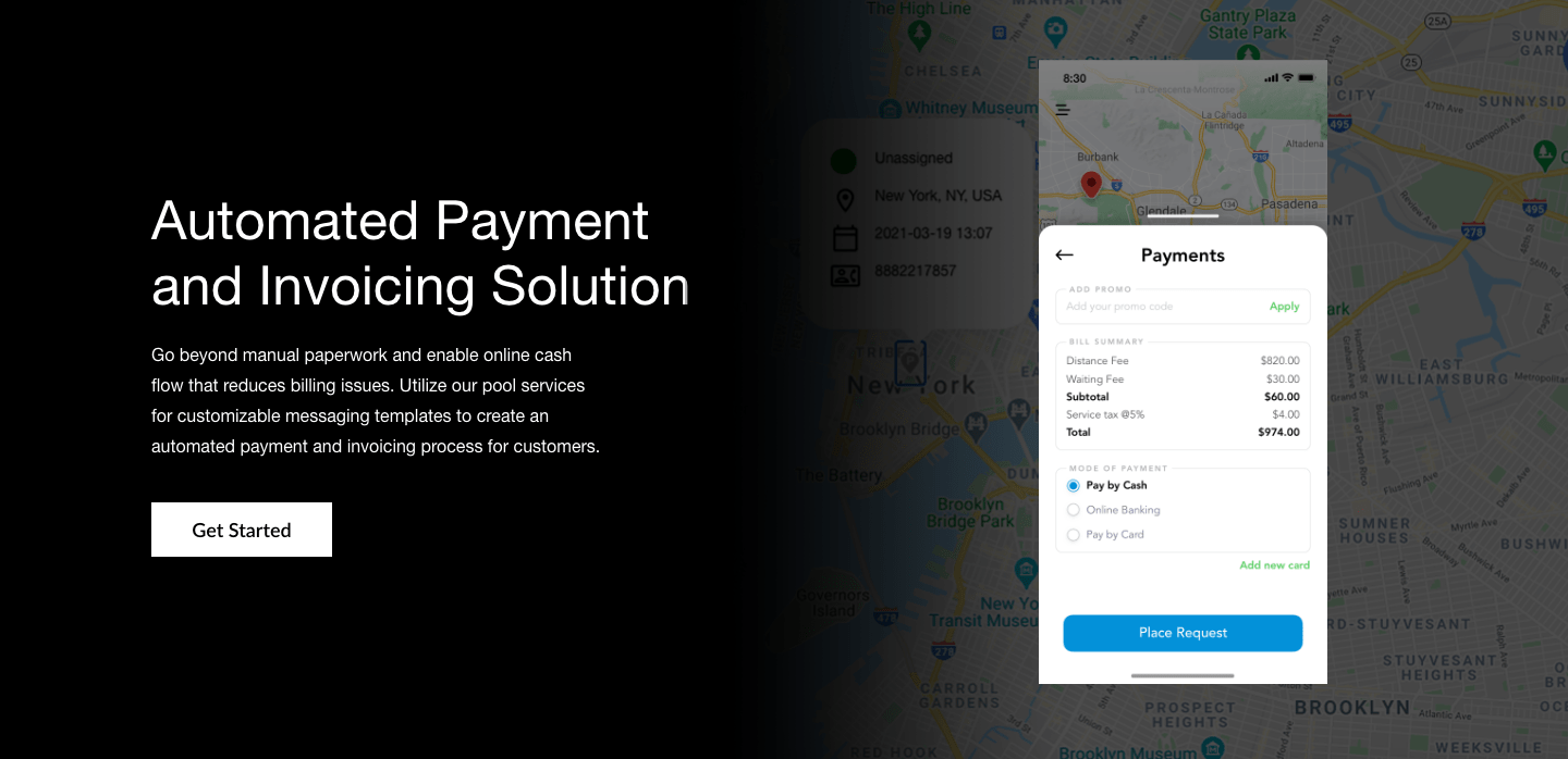Provide flexible payment options through the on-demand beauty services customer app.