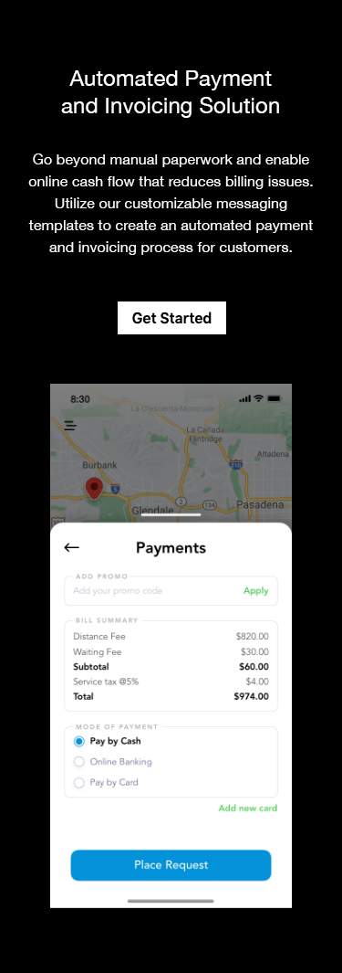 Create customized invoice templates hasslefree using our towing dispatch and tracking software