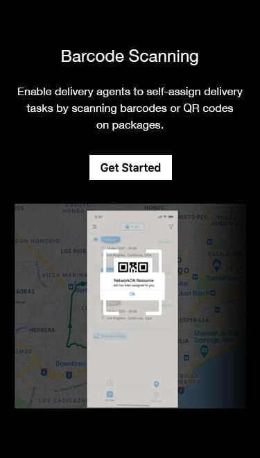 Our Barcode scanning feature enables courier drivers to make a record of task completion and proof of delivery.