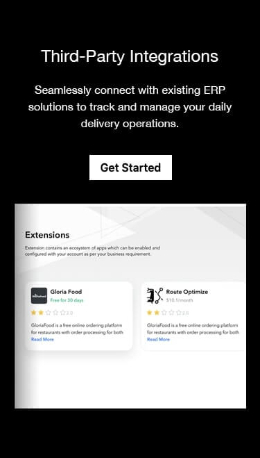 Seamlessly connect with third-party partners to manage your daily delivery operations.