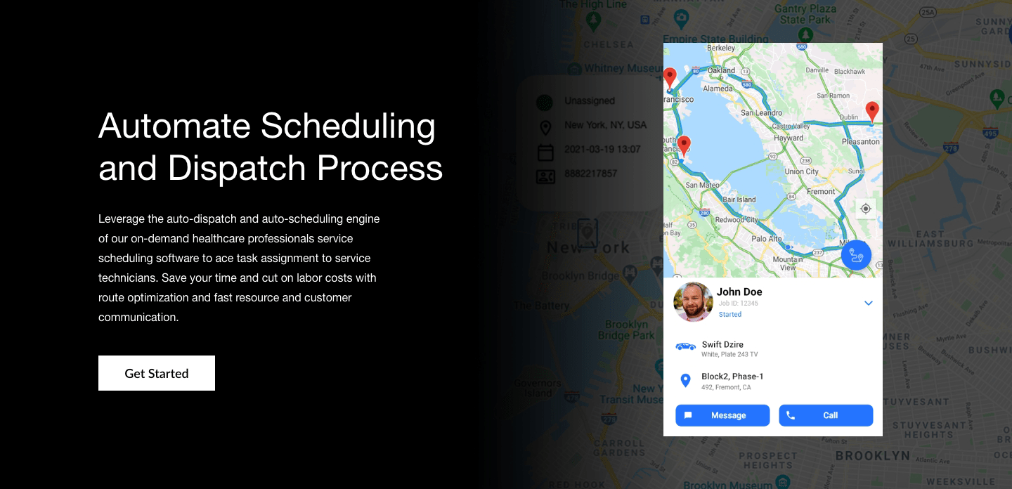 Medical Appointment Scheduling Software - Leverage the auto-dispatch and auto-scheduling engine of our on-demand healthcare services